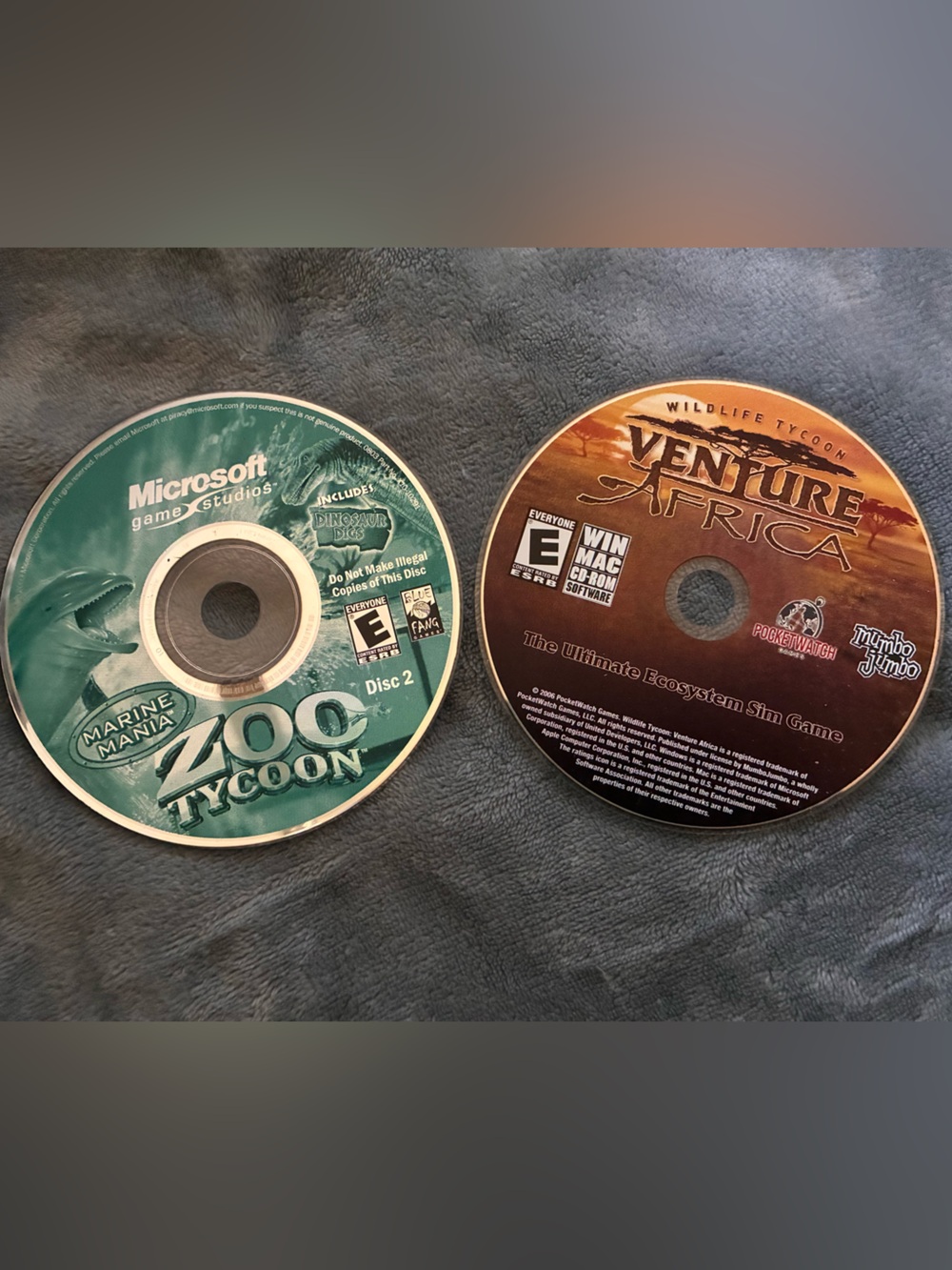 Zoo Tycoon ft. Marine Mania and Dino Digs, Wildlife Tycoon PC Game CDs